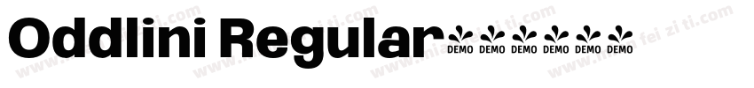 Oddlini Regular字体转换